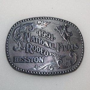 1991 NFR National Finals-Rodeo buckle